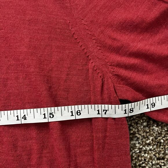 J. Crew Tippi merino wool sweater womens XL Bright Pink classic preppy timeless - Picture 4 of 6